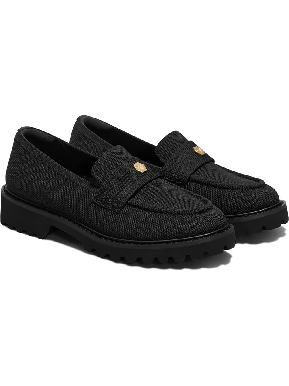 Francesca Round-Toe Platform Chunky Heel Loafers